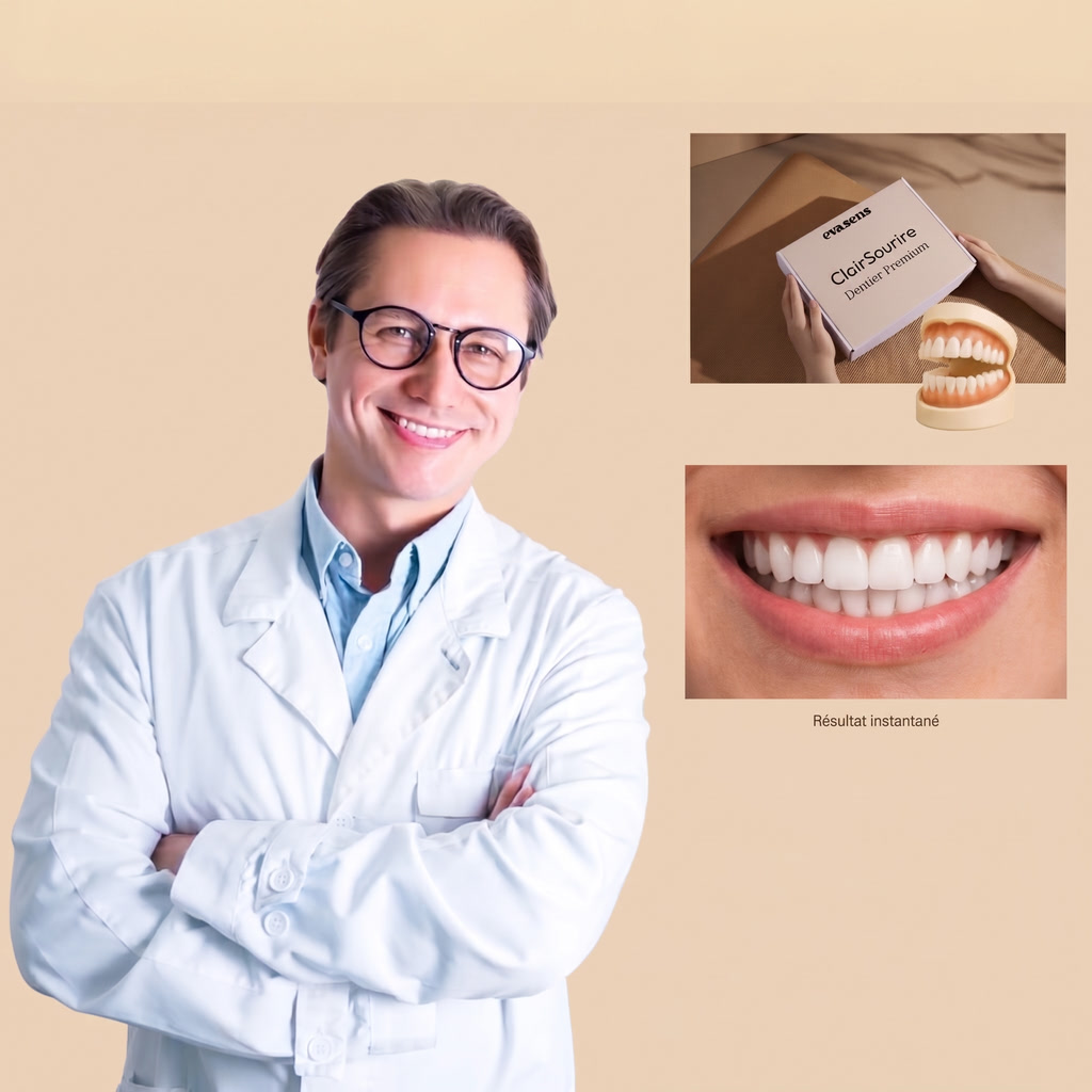 Dentier Premium ClairSourire - résultat instantané